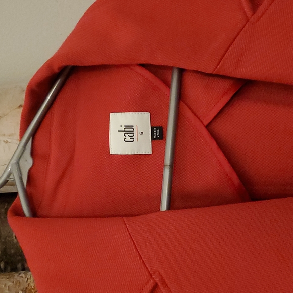 CAbi Red Button Front Blazer Jacket Style NWOT - Picture 2 of 6